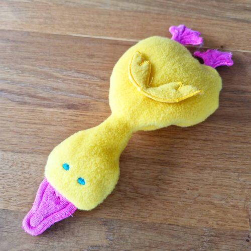 ITH plush duck toy embroidery design finished toy